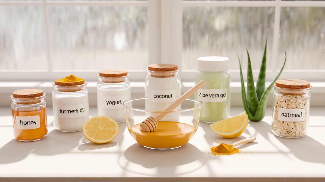 diy honey and turmeric face mask for glowing skin